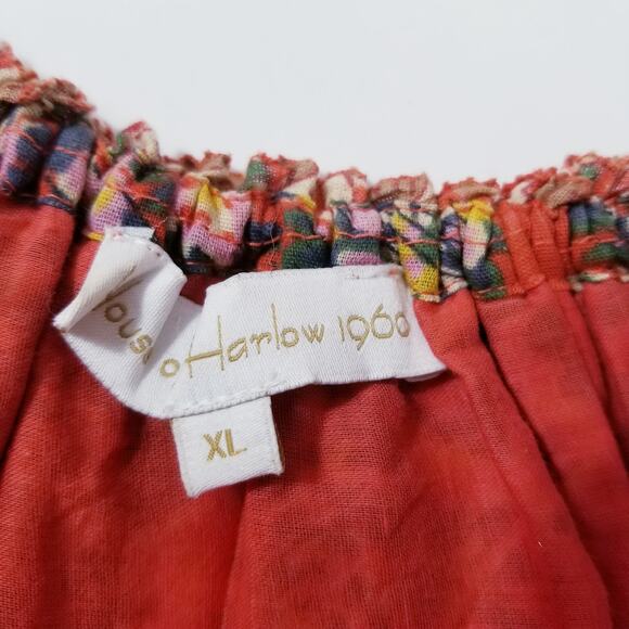 House of Harlow Floral Bohemian Maxi Dress with Pockets - Picture 3 of 13